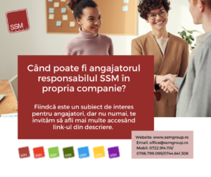Read more about the article Când poate fi angajatorul responsabilul SSM în propria companie?